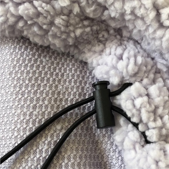 NO BOUNDARIES Womens Light Fleece Top Half Zip Lilac Size XXL 19 Juniors New - Picture 2 of 5